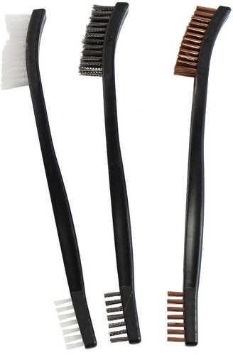 Birchwood Casey Utility Brushes 3-Pack Bronze Nylon and Stainless 41104 - Western Gun Store