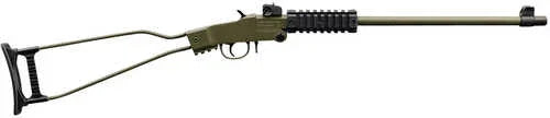Chiappa Firearms Little Badger Break Open Rifle .22 Long 16.5" Barrel Round Capacity Underfolding Stock OD Green Metal Finish