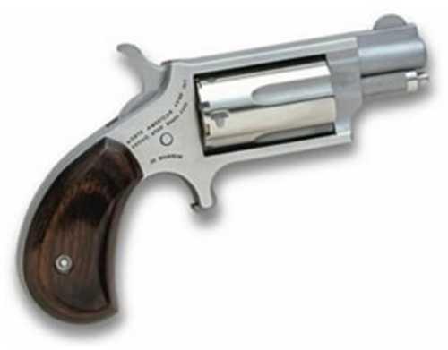 FALSErth American Arms Mini-Revolver Single Action Revolver .22 Magnum 1.12" Barrel 5 Round Capacity Wood Grips Stainless Finish