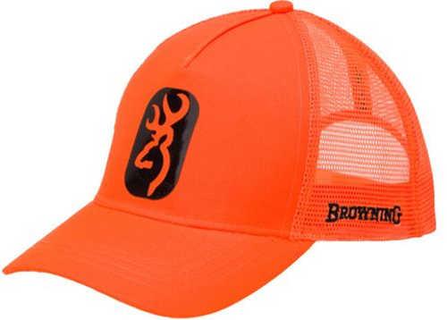 BG Cap Centerfire Blaze Orange W/Buck Mark Patch Adjustable - Western Gun Store