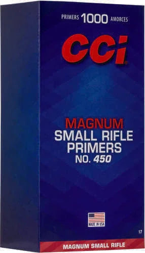 CCI 450 Magnum Small Rifle Primers Box of 1000