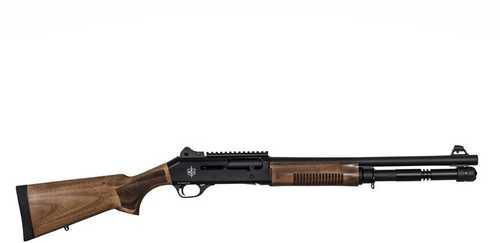 Military Armament Corp MAC 1014 Semi-Automatic Shotgun 12 Gauge 3" Chamber 18.5" Barrel 5 Round Capacity Turkish Walnut Stock Black AFALSEdized Finish