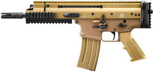 FN Scar 15P Semi-Automatic Tactical Pistol 5.56x45mm NATO 7.5" Barrel (1)-30Rd Magazine Flat Dark Earth AFALSEdized Finish