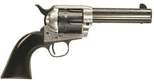 Taylor's & Company Uberti 1873 Single Action Revolver .357 Magnum 5.5" Barrel 6 Round Capacity Walnut Grip Coin Finish - Western Gun Store