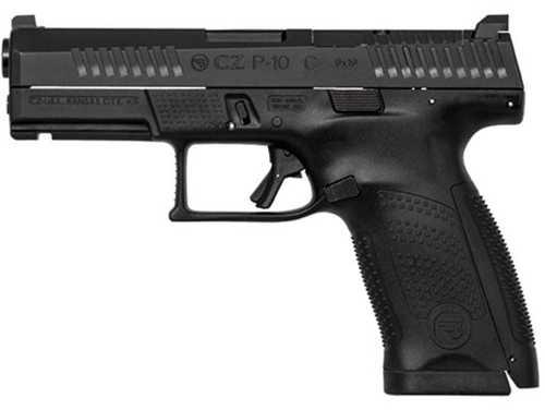 CZ-USA P-10 Compact Semi-Automatic Pistol 9mm Luger 4.02" Barrel (2)-15Rd Magazines Fixed Sights Polymer Grips Black Polycoat Finish