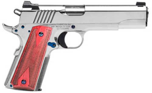 Standard Manufacturing 1911 Semi-Automatic Pistol .45 ACP 5" Barrel (1)-7Rd Magazine Rosewood Double Diamond Grips Nickel Finish - Western Gun Store