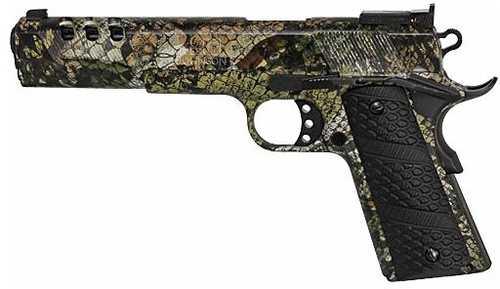 Iver Johnson Eagle XL Ported Semi-Automatic Pistol 10mm 6" Barrel (1)-8Rd Magazine Adjustable Sights G10 Snake Scale Grips Swamp Snake Camouflage Finish - Western Gun Store