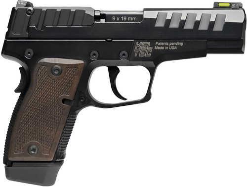 Kel-Tec P-15 Pistol 9mm Luger with 4" Barrel 15+1 Capacity Black AFALSEdized Finish American Walnut Grip