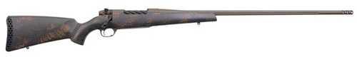 Weatherby Mark V Backcountry 2.0 Bolt Action Rifle 28 FALSEsler 26" Barrel 3 Round Capacity Drilled & Tapped Carbon Fiber Stock With Green & Brown Sponge Pattern Patriot Brown Cerakote Finish