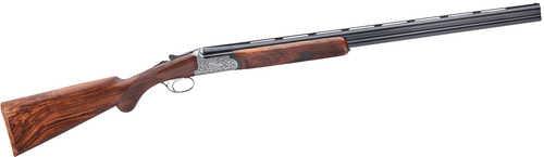 Rizzini Round Body EM Break Action Over/Under Shotgun 28 Gauge 29" Blued Barrel 2 Round Capacity Fixed Turkish Walnut Stock Coin AFALSEdized Silver Finish