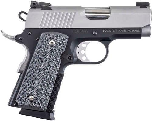 Magnum Research 1911U Semi-Automatic Pistol 45 ACP 3" Bull Barrel (2)-6Rd Magazines Black/Gray G10 Grips Stainless Steel Serrated Slide Black Finish