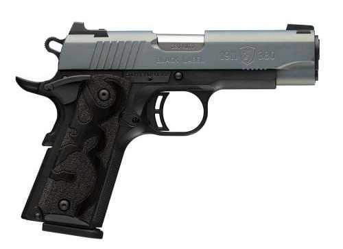 Browning Black Label 1911 Pistol 380 ACP 3.6" Barrel 10Rd FALSErthern Lights Finish