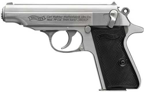 Walther PP Pistol 32 ACP 3.9" Barrel 8Rd Stainless Steel Finish