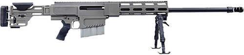 HM Defense HM50B2 Gen 2 50 BMG 10+1 29.25" Black Cerakote Match Grade Threaded Barrel, Tungsten Cerakote Picatinny Rail Aluminum Receiver, HM Precision Adj Tungsten Cerakote Aluminum Stock, Tactical Super Ambi Grip