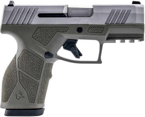 Taurus GX2 9mm Luger 13+1 3.37" Matte Stainless Steel Barrel, Matte Serrated Stainless Steel Slide, OD Green Polymer Frame w/Picatinny Rail, Polymer Grip