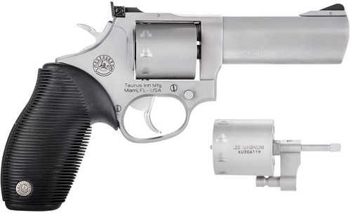 Taurus Tracker 992 Revolver 22 LR or 22 WMR 9 Round 4" Barrel, Overall Matte Finish Stainless Steel & Black Ribber Grip Includes Cylinder