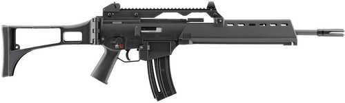 HK G36 Rifle 22 LR 20+1 18.13" Black Barrel w/Flash Suppressor, Black Receiver w/Picatinny Rail, Black Folding Synthetic Stock, Black Polymer Grip