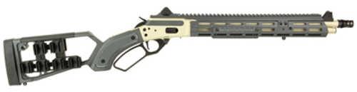 Marlin Firearms 1894 Mad Pig Custom, SBL, Lever Action, 44 Magnum, 16.1" Threaded Barrel, Cerakote Finish, Champagne/Black/Gray, Midwest Industries Marlin Pistol Grip Stock, G10 Black/Grey Insert, Extended Handguard and Sights, Mad Pig Customs Marlin