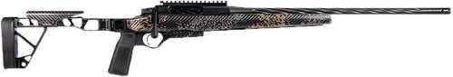 Seekins Precision Havak Slam Rifle 6.5 PRC 21" Black Cerakote Spiral Fluted Threaded Barrel, Black Hardcoat AFALSEdize 20 MOA Rail w/Bubble Level Receiver, Skeletonized Wrapped Carbon Fiber Woodland Shadow Camo Aluminum Stock