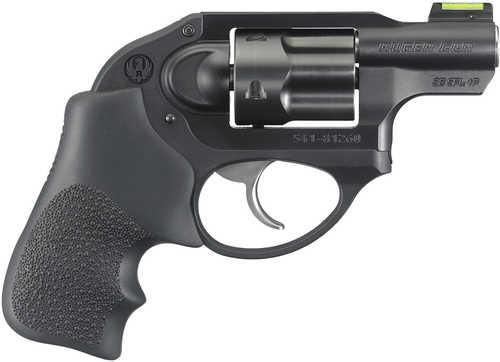 Ruger LCR 38 Special +P 5 Shot 1.87" Matte Black Barrel, Black PVD Cylinder, Matte Black Aluminum Frame, Hogue Tamer MoFALSEgrip Grip, Concealed Hammer