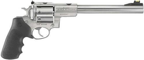Ruger Super Redhawk 22 Hornet 8 Shot 9.50" Satin Stainless Steel Barrel, Cylinder & Frame, Black Hogue Tamer MoFALSEgrip Grip, Transfer Bar Safety