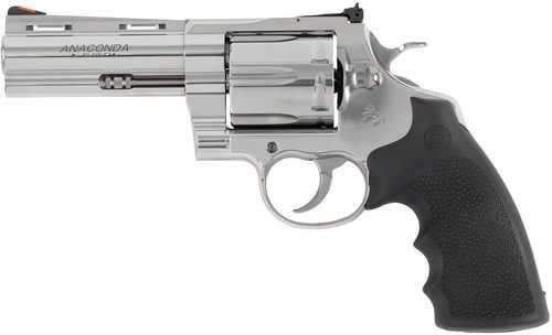 Colt Anaconda 45 Colt (Long Colt) 6rd Shot 4.25" Stainless Vent Rib Barrel, Cylinder & Frame, Black Grip