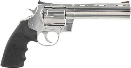 Colt Anaconda 45 Colt (Long Colt) 6 Shot 6" Stainless Vent Rib Barrel, Cylinder & Frame, Black Grip