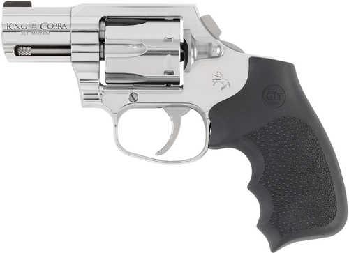 Colt King Cobra 357 Mag 6 Shot 2" Stainless Steel Barrel, Cylinder & Frame, Black Hogue Overmolded Grip, Exposed Hammer, DAO