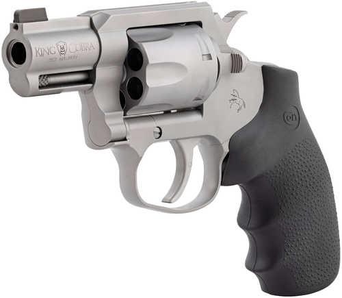 Colt King Cobra Small 357 Mag 6 Shot 2" Matte Stainless Steel Barrel, Cylinder Frame, Black Hogue Overmolded Grips, Exposed Hammer