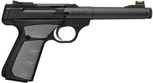 Browning Buck Mark Camper 22 LR 10+1 5.90" Matte Black Threaded Bull Barrel, Matte Black Aluminum Frame, Gray UFX Grip