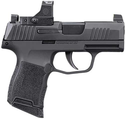 Sig Sauer P365X w/Optic Micro-Compact Frame 9mm Luger 10+1 3.10" Black Steel Barrel, Black Nitron Stainless Steel Optic Ready/Serrated Slide, Black Stainless Steel Frame w/Accessory Rail, Sig ROMEO-RS Compact, Shield RMSc Footprint