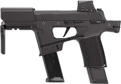 Sig Sauer P365 FLUX w/Optic 9mm Luger 21+1 6" Black Nitron Muzzle Shroud Barrel, Black Nitron Stainless Steel Optic Ready/Serrated Slide, Black Nitron Stainless Steel Frame w/Picatinny Rail, Flux P365 Chassis, Sig ROMEO-X Compact, Ambidex