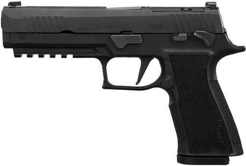 Sig Sauer P320 Xten Full Size Frame 10mm Auto 10+1 5" Black Bull Barrel, Black Nitron Stainless Steel Optic Ready/Serrated Slide, Black Stainless Steel Frame w/Beavertail & Picatinny Rail, Black X Polymer Grip, Sig PRO RX Footprint
