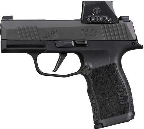 Sig Sauer P365X w/Romeo-X Sig Loc 9mm Luger 12+1 3.10" Black Barrel, Black Nitron Stainless Steel Serrated w/Optic Slide, Black Polymer Frame w/Accessory Rail, Sig ROMEO-X SIG-LOC