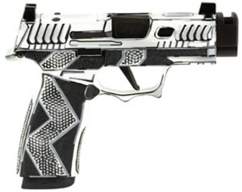 Sig Sauer P365X Komodo Anime, Striker Fired, Semi-automatic, 9MM, 3.1" Zaffiri Threadless Comp Barrel, Optic Ready, Komodo Aluminum Grip Module, Cerakote Finish , White, 17 Rounds, 2 Magazines 300-252-0408-11