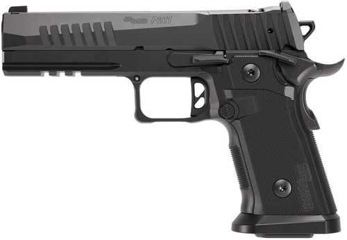 Sig Sauer P211 GT5 Full Size 9mm Luger 21+1 5" Black Barrel, Black Nitron Stainless Steel Optic Ready/Serrated Slide & Frame w/Beavertail & Picatinny Rail, G10 Grip Panels, SIGLOC-PRO Footprint, Ambidextrous