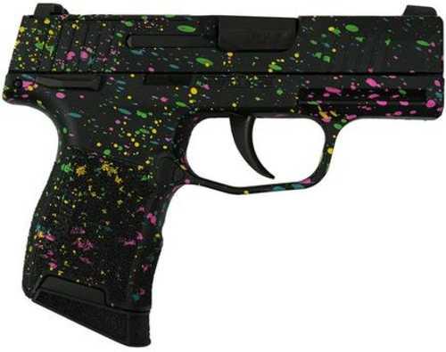 Sig Sauer Exclusive "Multi Color Paint" P365-380 Handgun 380 Auto 10Rd Magazine 3.1" Barrel Black Manual Safety