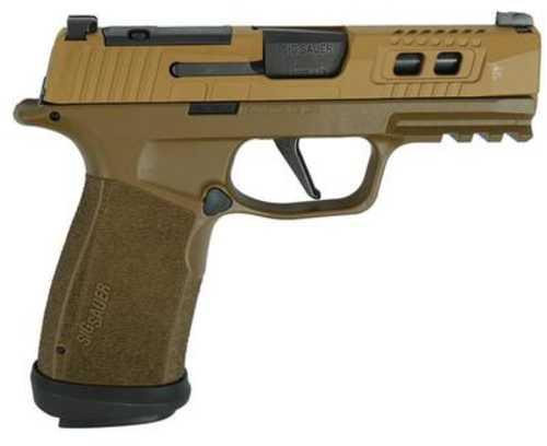 Sig Sauer P365 Two-Tone Brown XMACRO Tacops Handgun 9mm Luger 17Rd Magazines(4) 3.7" Barrel