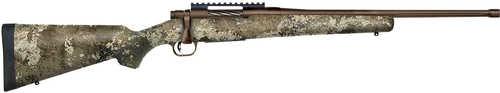 Mossberg Patriot Predator Full Size 450 Bushmaster 4+1 20" Patriot Brown Cerakote Fluted Threaded Barrel, Patriot Brown Cerakote Stainless Steel Receiver w/Picatinny Rail, TrueTimber Strata Fixed Synthetic Stock