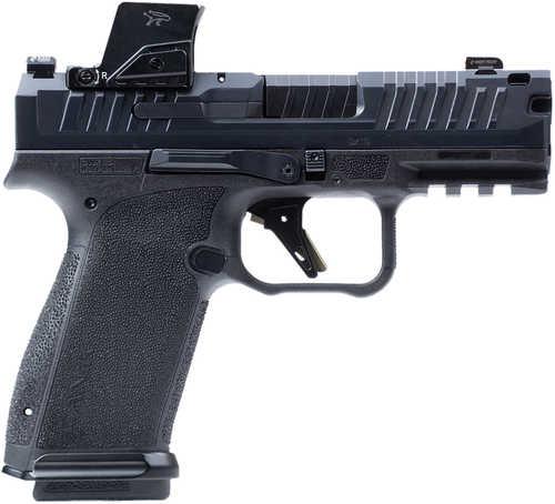 Canik Mete MC9 Prime w/Optic 9mm Luger 17+1 3.64" Black Nitride Compensated Barrel, Black Nitride Integrated Compensator/Optic Ready/Serrated Steel Slide, Black Polymer Frame w/Picatinny Rail, MeCanik M04 Red Dot