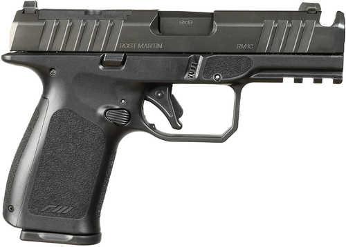 Rost Martin CT RM1C Compact Frame 9mm Luger 10+1 4" Black Compensated Match Grade Barrel, Black Nitron Steel Optic Ready/Serrated Slide, Black Polymer Frame w/Picatinny Rail, Textured Grip, Ambidextrous