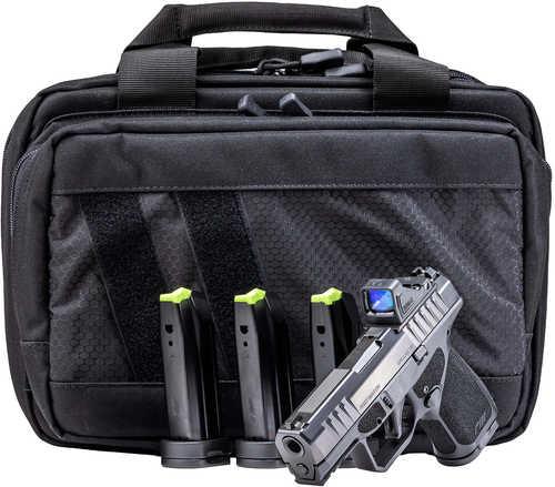 Rost Martin RM1S Bundle Sub-Compact 9mm Luger 15+1 3.60" Black Match Grade Barrel, Black Nitron Steel Optic Serrated w/Optic Slide, Black Polymer Frame w/Picatinny Rail, Textured Grip, Viridian RFX-11 Green Dot, RMR Footprint, Ambidextrous