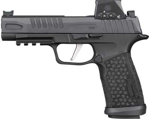Sig Sauer P365 Fuse w/Optic Compact 9mm Luger 21+1 4.30" Black DLC Barrel, Black Nitron Stainless Steel Serrated w/Optic Slide, Black DLC Stainless Steel Frame w/Beavertail & Picatinny Rail, Black LXG Grip, Sig ROMEO-X SIG-LOC Compact