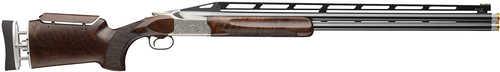 Browning Citori 825 Trap Max 12 Gauge Break Open 2.75" 2rd 32" Polished Blued Over/Under Vent Rib Barrel, Silver Nitride Stainless Steel Receiver, Adj Comb Grade V/VI Gloss Black Walnut Stock