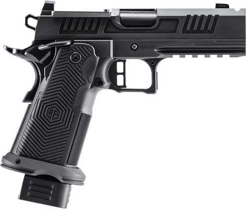 Alpha Foxtrot AF1911 Romulus Compact 9mm Luger 20+1 4.25" Black Ported Barrel, Black DLC Stainless Steel Optic Ready/Serrated Slide, Black DLC Stainless Steel Frame w/Beavertail & Picatinny Rail,Black Textured Grip, RMR/RMSc Footprint