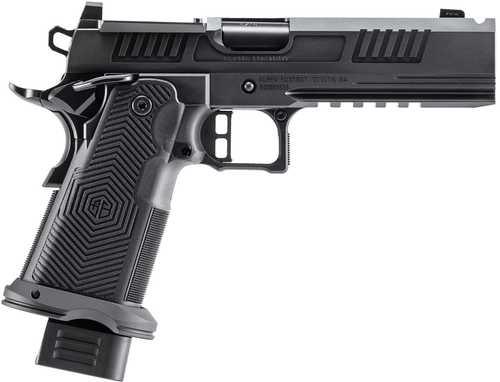 Alpha Foxtrot AF1911 Romulus Full Size Frame 9mm Luger 20+1 5" Black Ported Barrel, Black DLC Stainless Steel Optic Ready/Serrated Slide, Black DLC Stainless Steel Frame w/Beavertail & Picatinny Rail,Black Textured Grip, RMR/RMSc Footprin