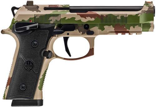Beretta USA 92XI Full Size Frame 9mm Luger 15+1 4.70" Black DLC Steel Barrel, Vegetato Camo Cerakote Stainless Steel Optic Ready/Serrated Slide, Vegetato Camo Cerakote Aluminum Frame w/Picatinny Rail, Black Textured Grip, MRDS Footprint