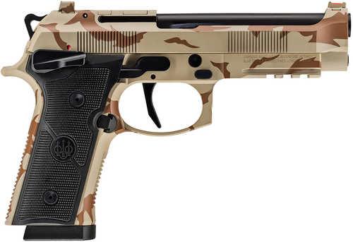 Beretta USA 92XI Full Size Frame 9mm Luger 18+1 4.70" Black DLC Steel Barrel, Desert DPM Cerakote Stainless Steel Optic Ready/Serrated Slide, Desert DPM Cerakote Aluminum Frame w/Picatinny Rail, Black Textured Grip, MRDS Footprint