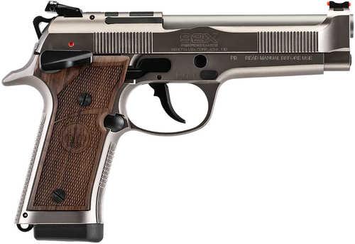 Beretta USA 92X Performance Defensive Full Size Frame 9mm Luger 15+1 4.60" Stainless Steel Barrel, Gray Nistan Steel Optic Ready/Serrated Slide & Frame w/Beavertail & Picatinny Rail, Hogue Walnut Grip
