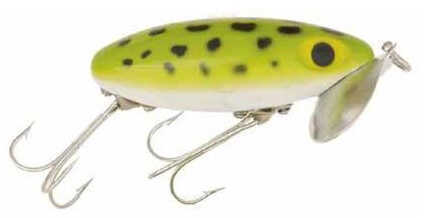 Arbogast Lures Jitterbug 3/8 2.5" Frog White Belly Md: G600